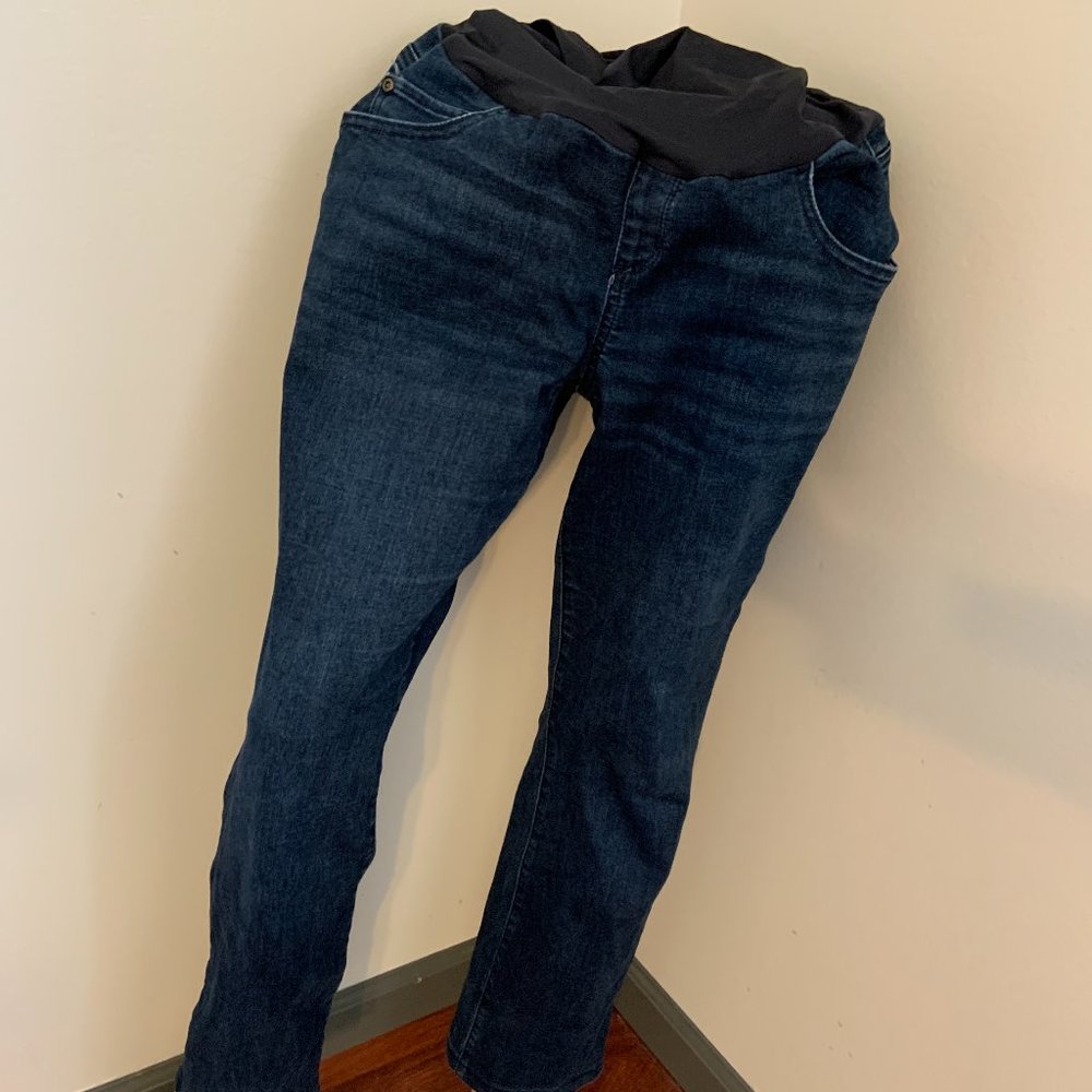 Sonoma Over-the-Belly Bootcut Maternity Jeans | Dark Wash | Size 12